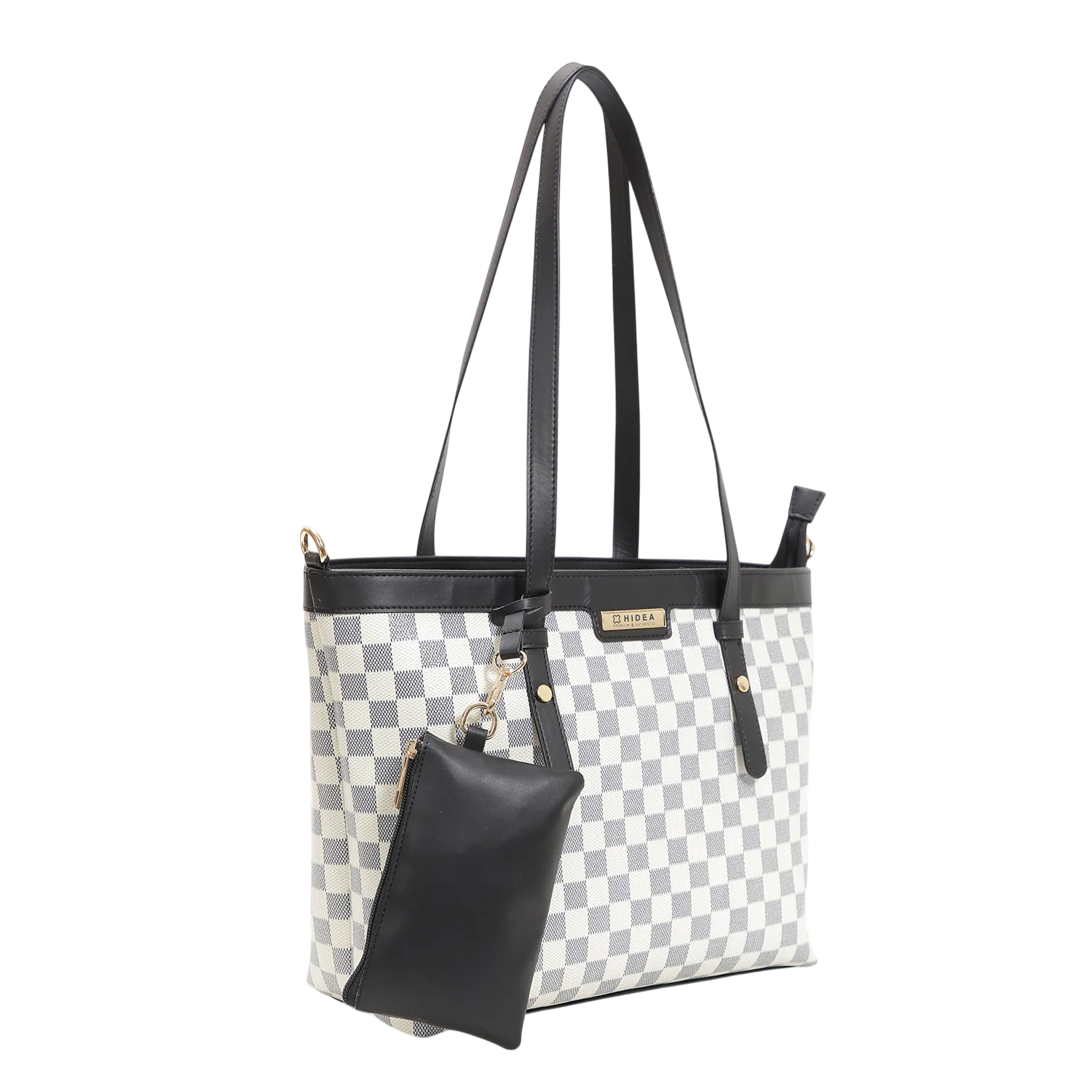 Maribel Checked Shopper Tote