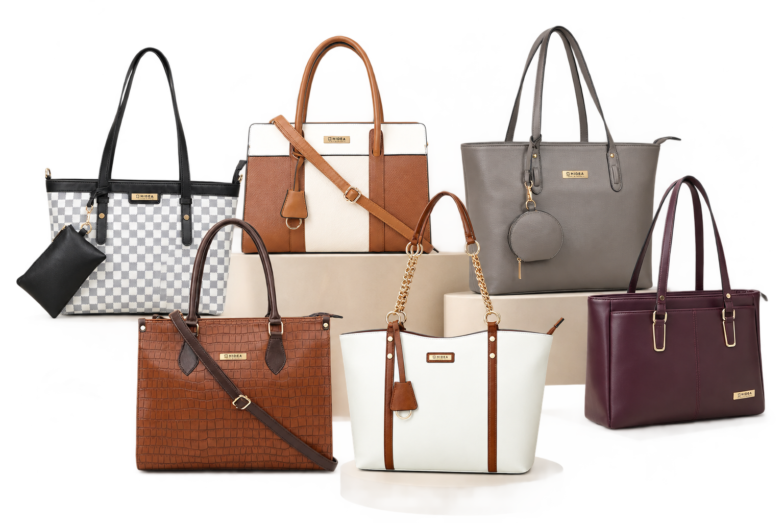 HIDEA bag craftsmanship — leather and hardware detail